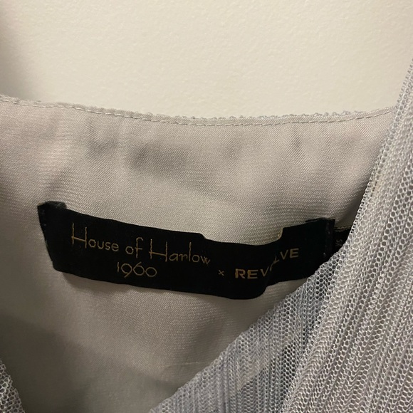 NWOT House of Harlow 1960 Revolve Gray/Blue Midi - Picture 4 of 5